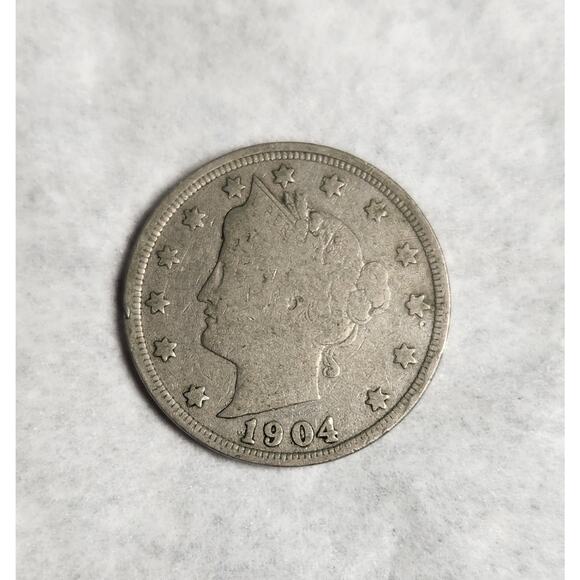 United States Liberty Head V Five Cent Coin Lot Of 4 1901, 1904 X 2, 1911 - Picture 6 of 7